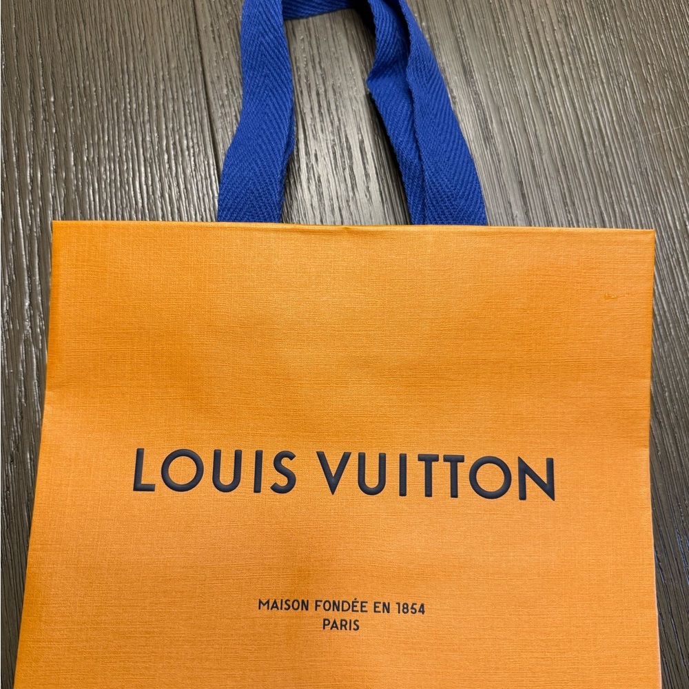 Louis Vuitton Orange and Blue Tote